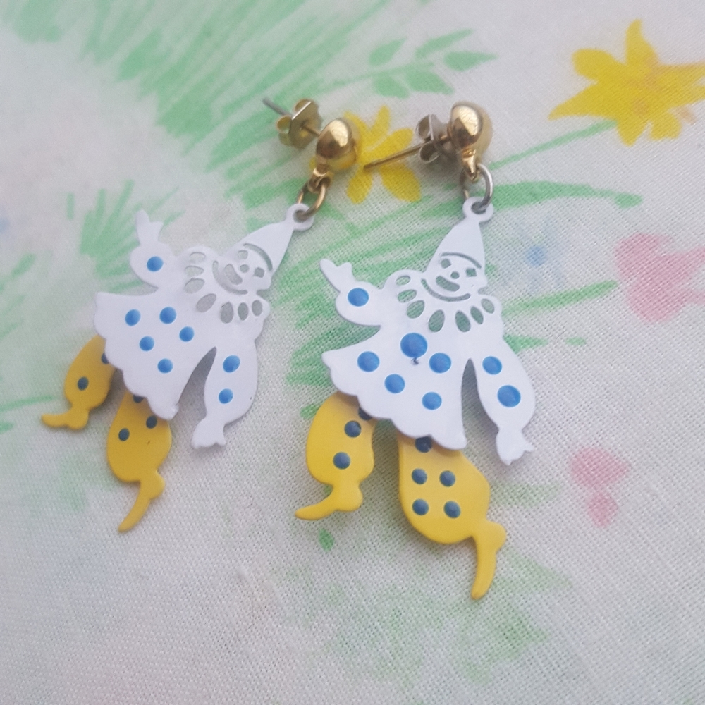 Dancing Clown Earrings View 5